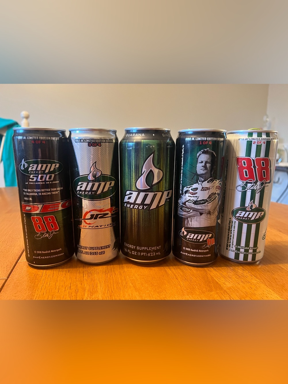 Dale Earnhardt Jr #88 Energy Drink empty collectors cans